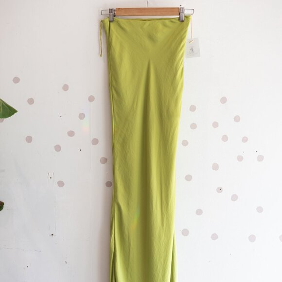 Free People | Lime Slip Dress - Picture 3 of 5